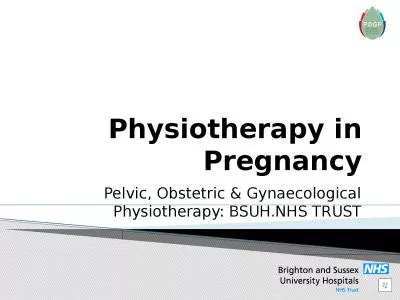 Physiotherapy in Pregnancy