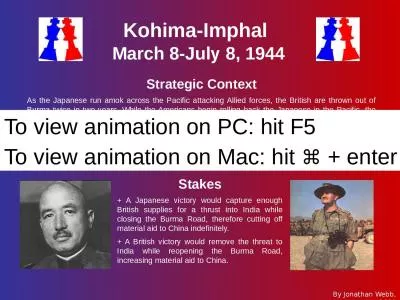 Kohima-Imphal   March 8-July 8, 1944