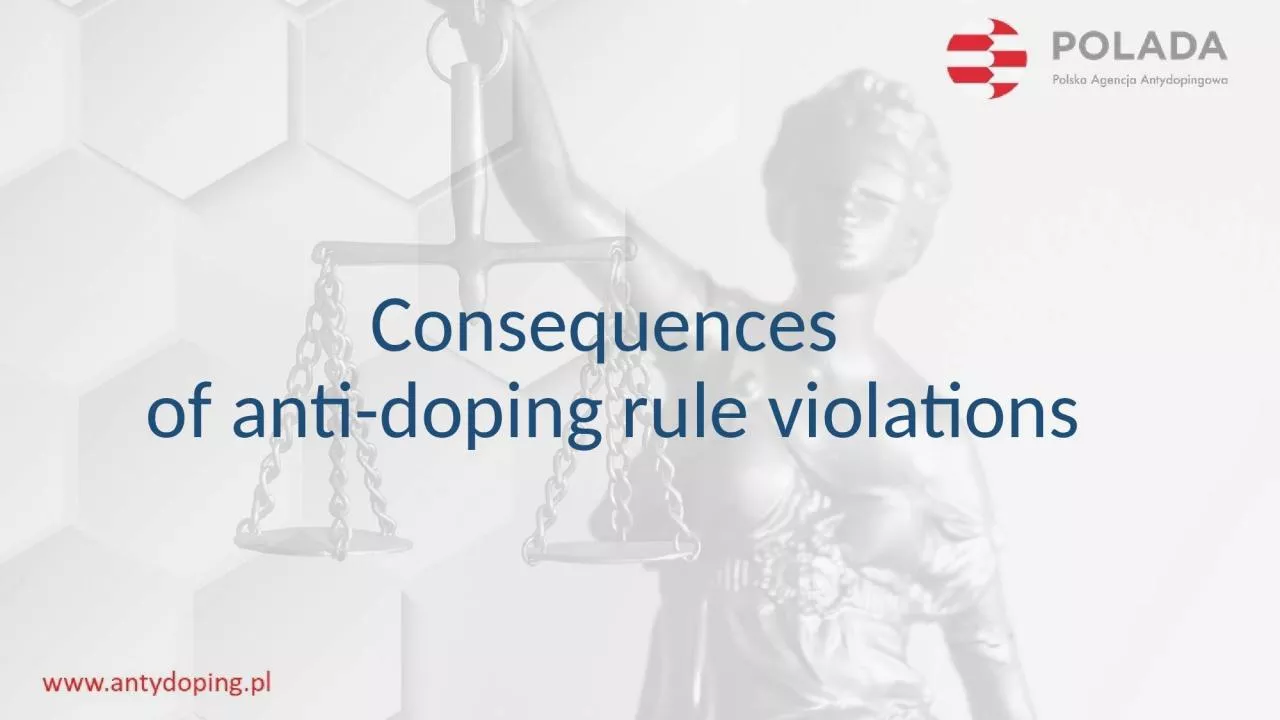 PPT-Consequences of anti-doping rule violations