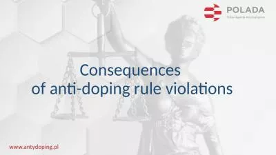 Consequences  of anti-doping rule violations