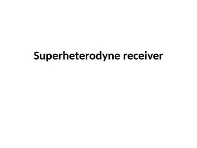Superheterodyne  receiver