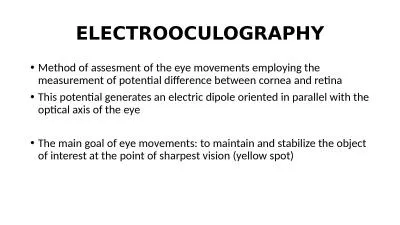 ELECTROOCULOGRAPHY Method