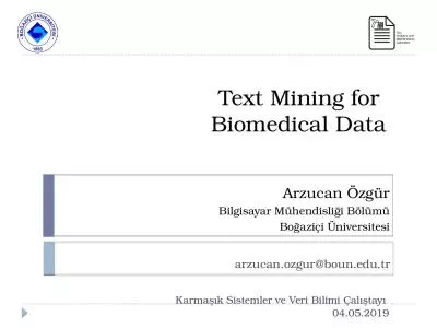 Text Mining for  Biomedical Data