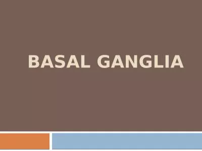 BASAL GANGLIA OBJECTIVES
