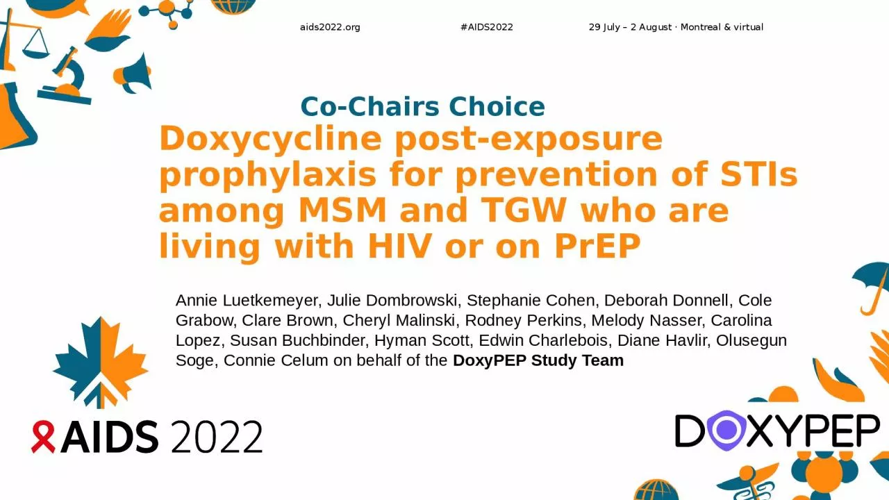 PPT-Doxycycline post-exposure pro