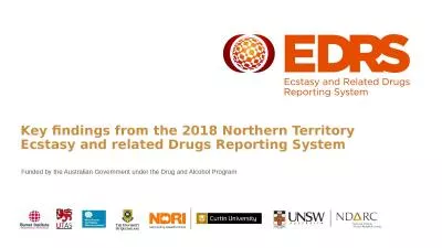 Key findings from the 2018 Northern Territory Ecstasy and related Drugs Reporting System