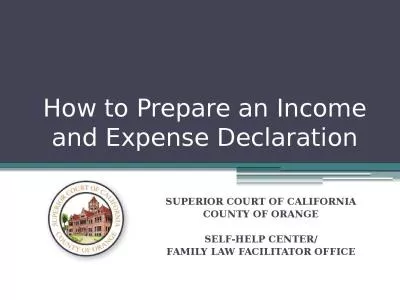 How to Prepare an Income and Expense Declaration