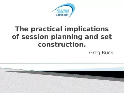 The practical implications of session planning and set construction.