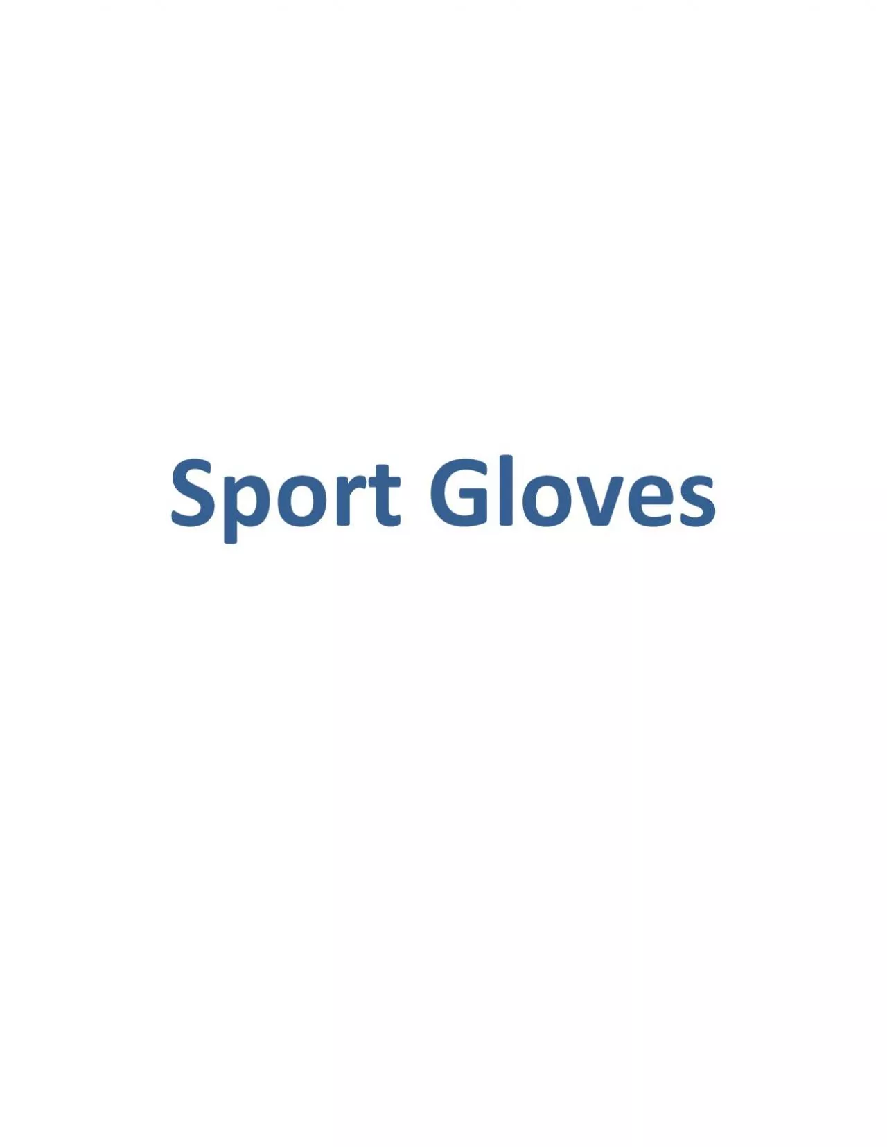 PDF-Sport Gloves