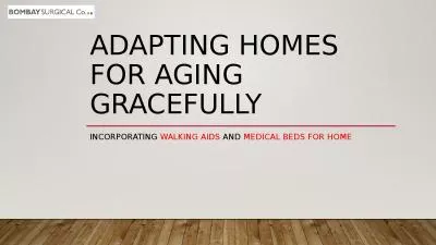 Adapting Homes for Aging Gracefully