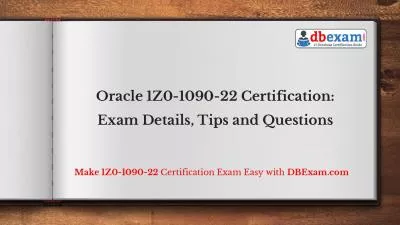 Oracle 1Z0-1090-22 Certification: Exam Details, Tips and Questions