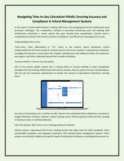 Navigating Time-in-Lieu Calculation Pitfalls: Ensuring Accuracy and Compliance in School