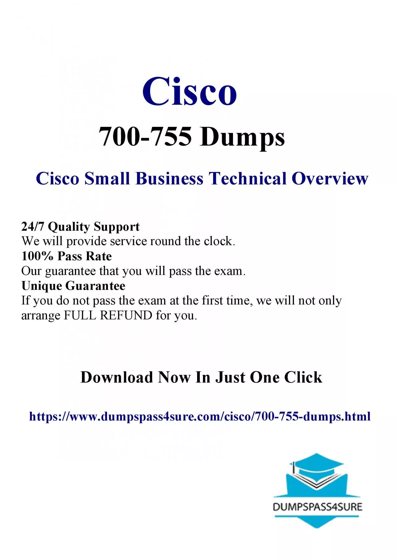 Sleigh the Cisco 700-755 Study Material: DumpsPass4Sure Christmas Offer Knocks 20% Off!