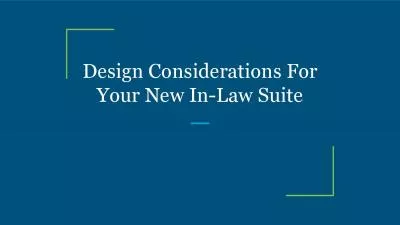 Design Considerations For Your New In-Law Suite