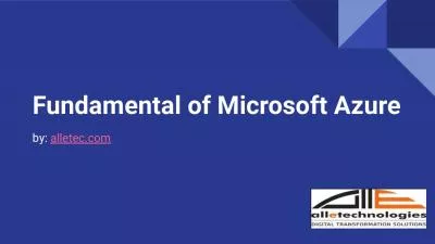 Fundamental of Microsoft Azure