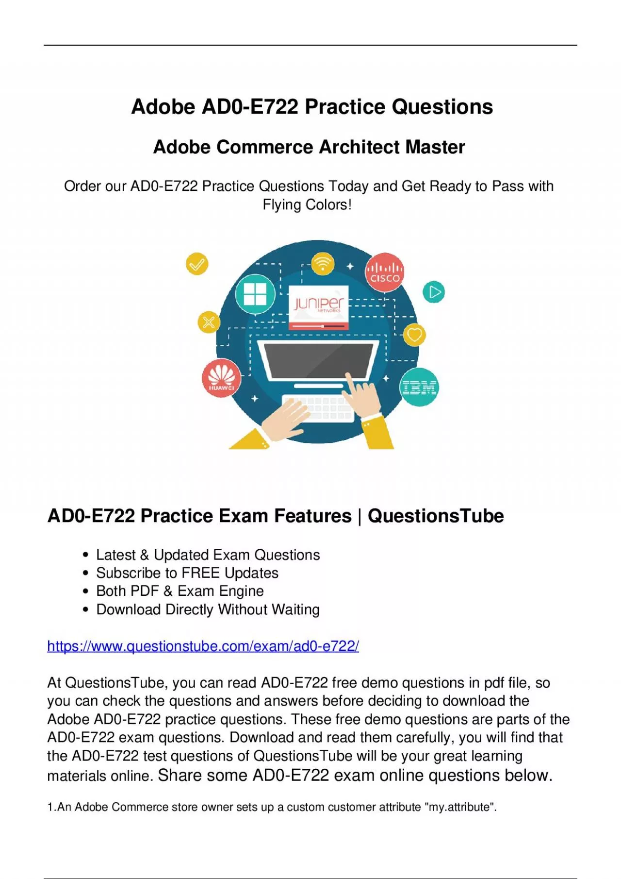 PDF-Study Adobe AD0-E722 Exam Questions (2024) to Supercharge Your Preparation