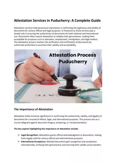 Attestation Process in Patna