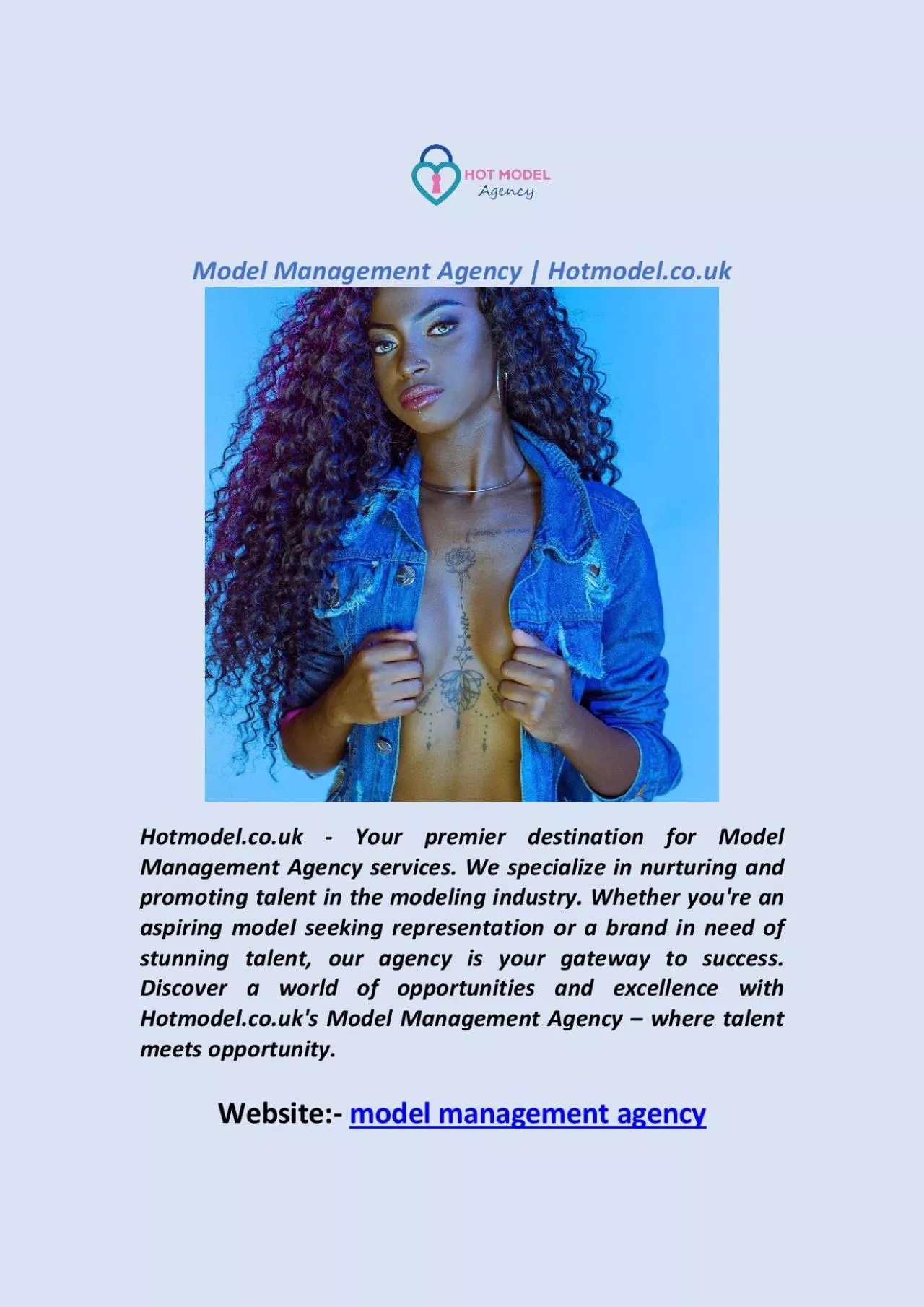 PDF-Model Management Agency | Hotmodel.co.uk