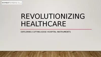 Revolutionizing Healthcare