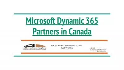 Top Microsoft Dynamic 365 Partners in Canada