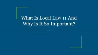 What Is Local Law 11 And Why Is It So Important?