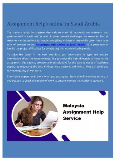 Assignment help online in Saudi Arabia