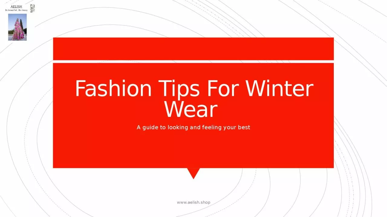 PPT-Fashion Tips For Winter\'s Clothes