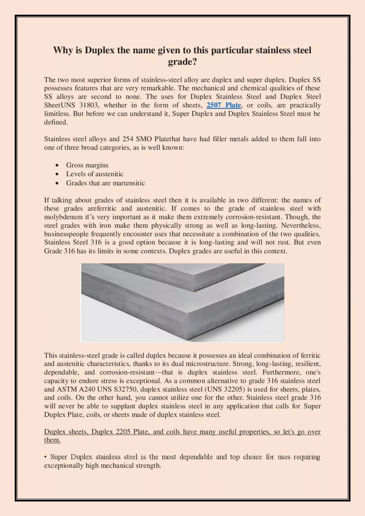 PDF-Why is Duplex the name given to this particular stainless steel grade?