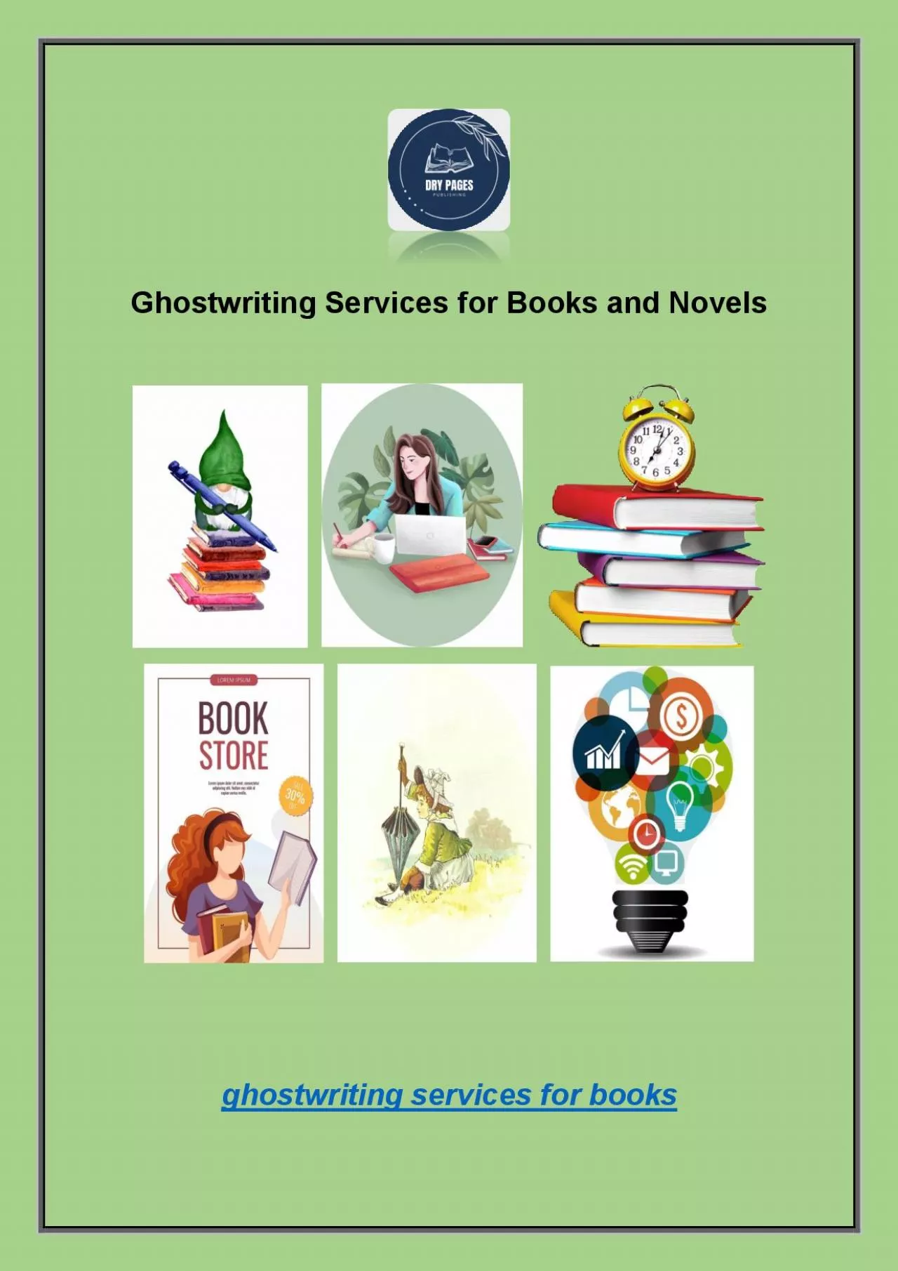 PDF-Ghostwriting Services for Books and Novels