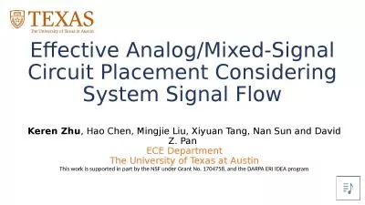 Effective Analog/Mixed-Signal Circuit Placement Considering System Signal Flow