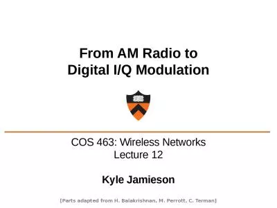 From AM Radio to Digital I/Q Modulation