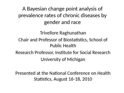 A Bayesian change point analysis of prevalence rates of chronic diseases by gender and