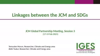 Linkages between the JCM and
