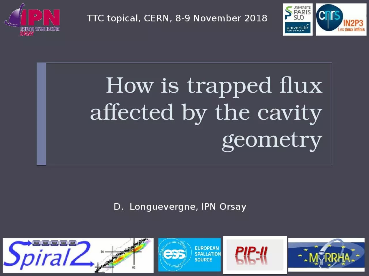 How is trapped flux affected by the cavity geometry