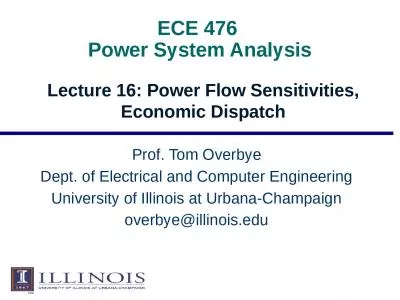 ECE 476  Power System Analysis