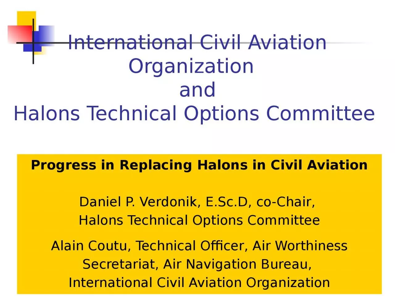 1 International Civil Aviation Organization