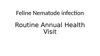 Routine Annual Health Visit