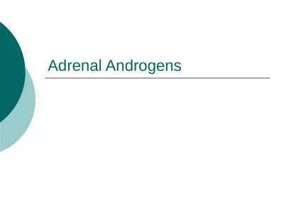 Adrenal Androgens Androgens
