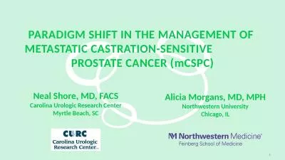 Paradigm Shift in the Management of  Metastatic Castration-Sensitive                 Prostate