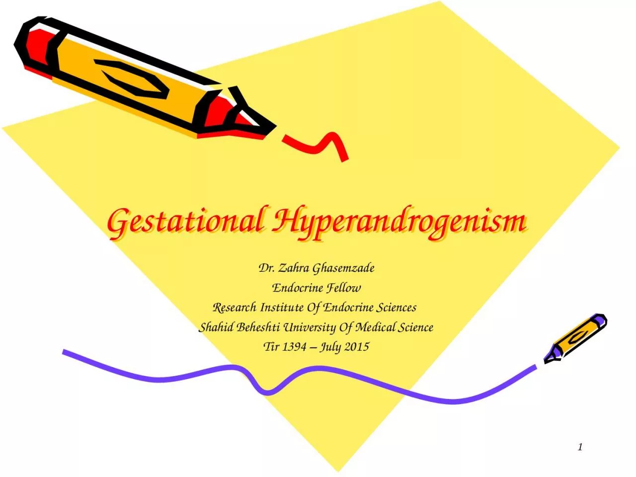 PPT-Gestational Hyperandrogenism