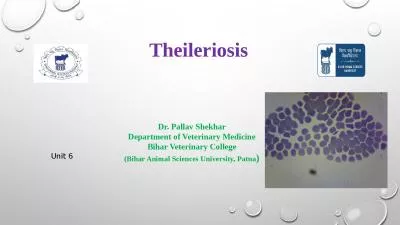 Theileriosis Dr.  Pallav