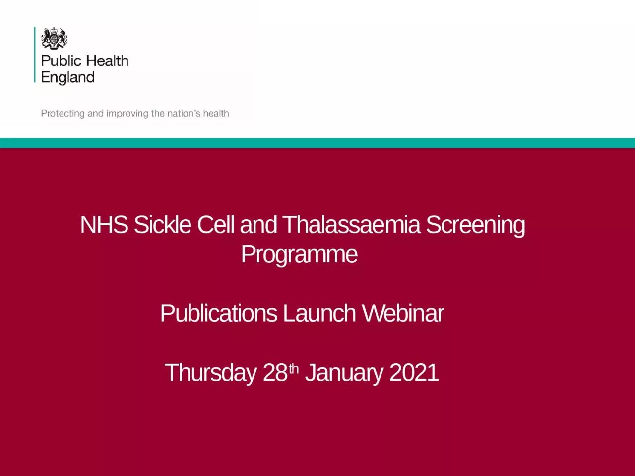 PPT-NHS Sickle Cell and Thalassaemia Screening Programme