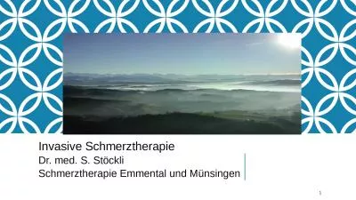 Invasive Schmerztherapie