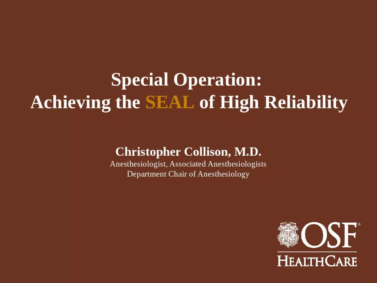 PPT-Special Operation: Achieving the