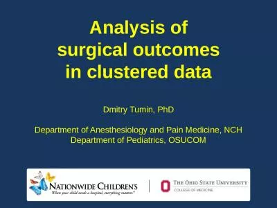 Analysis  of surgical outcomes