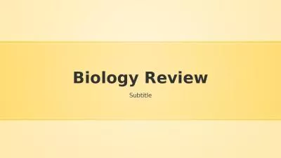 Biology Review Subtitle Circulatory System