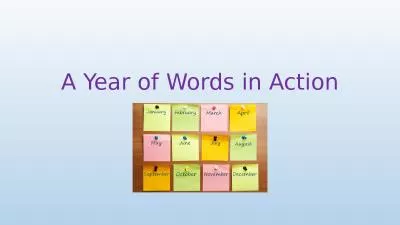 A Year of Words in Action