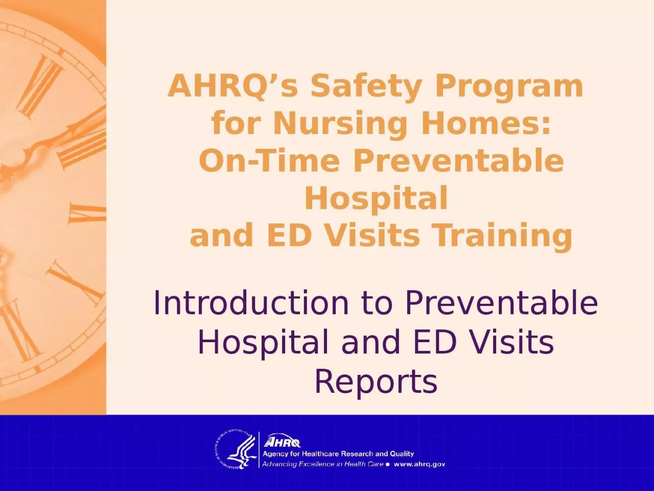 PPT-AHRQ’s Safety Program