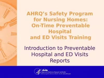 AHRQ’s Safety Program