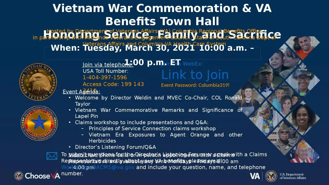 Vietnam War Commemoration & VA Benefits Town Hall